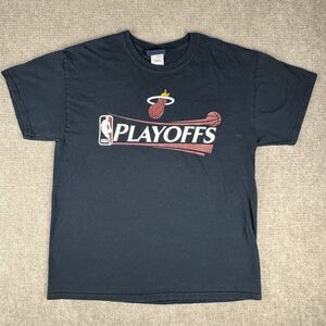 Miami Heat Playoff Shirt Exclusive Collection Size  Large 100% Cotton